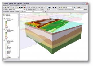 Construction of the 3D images of hydrogeologic layersՀիդրերկրաբանական շերտերի եռաչափ (3D) պատկերի կառուցում